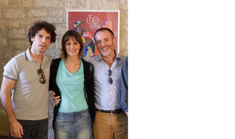 Claudia Pandolfi, Francesco Montanari e Luciano Melchionna  